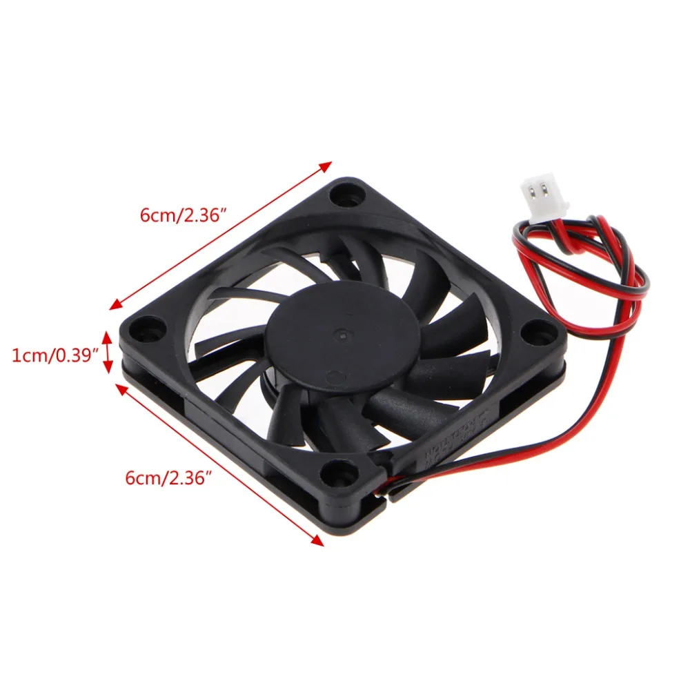 

DC 24V 2-Pin 60x60x10mm PC Computer CPU System Sleeve-Bearing Cooling Fan 6010 3200RPM