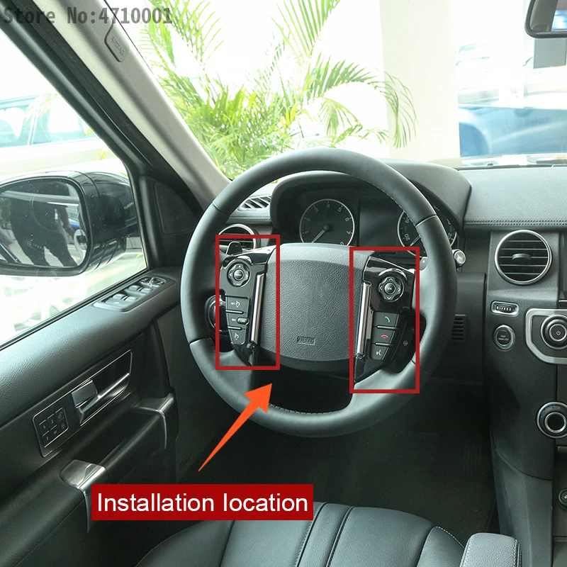 ABS Хромированная накладка на руль для Land Rover Discovery 4 LR4 2010- для freelander 2 2013- автомобильные аксессуары