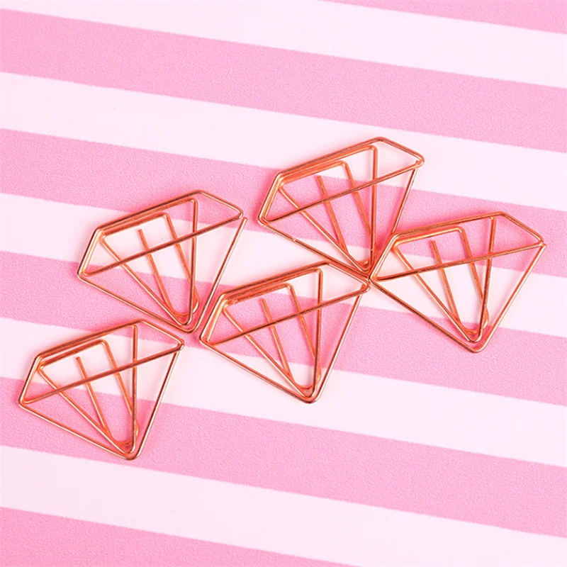 Свадебные украшения 10 шт. розовое золото любовь ананас Алмазный зажим для бумаги