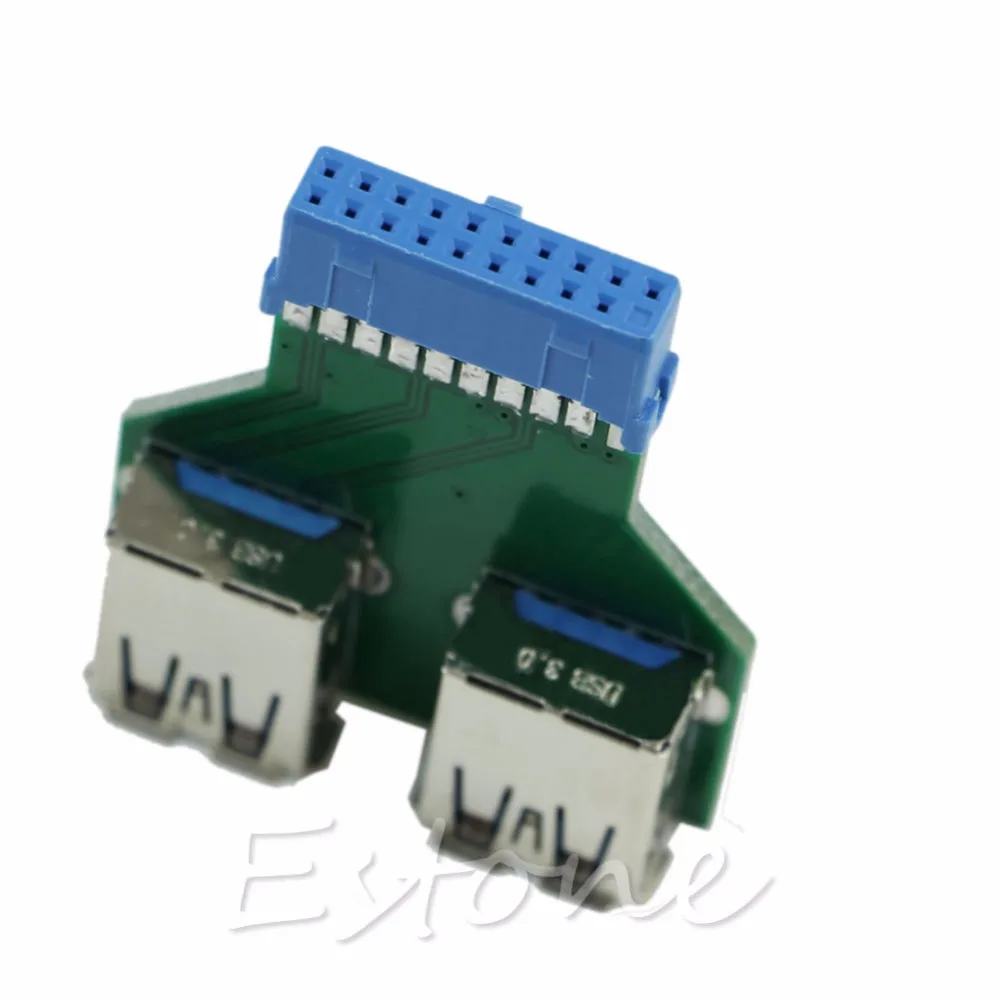 Горячая новинка Внутренняя Материнская плата 2 порта USB 3 0 Женский до 20 Pin
