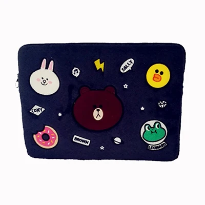 blue Bear Коричневая милая сумка для ноутбука с рисунком медведя 10 ''для Ipad Air2 Pro9.7 чехол для Apple 10,5 ryan mini4, сумка для ноутбука - Цвет: blue Bear