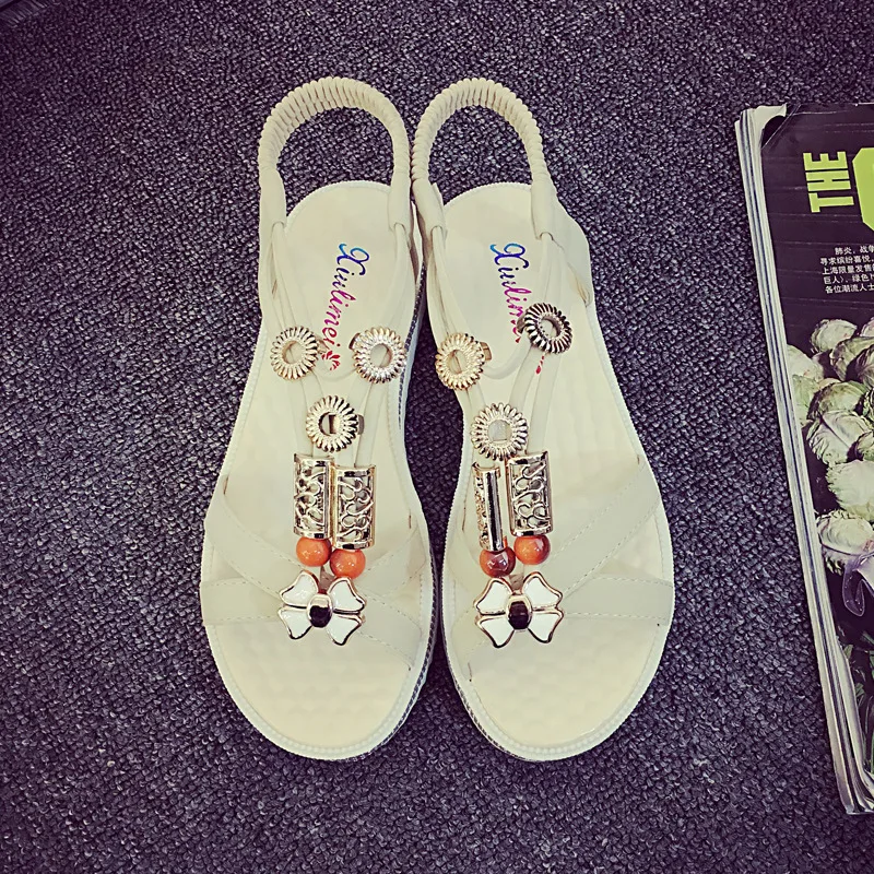 2017 Новая женская обувь пляжные Обувь открытым носком Нескользящие женские