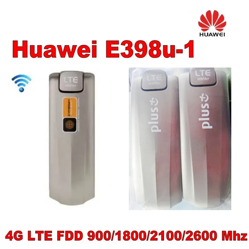 New Huawei E398 4G LTE Speed Surf Stick Modem Dongle 100Mbps e398u-1 unlocked plus 2pcs antenna
