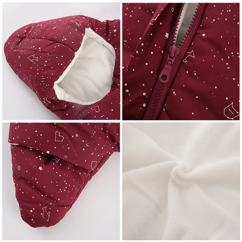 

Baby Stroller Sleeping Bag Winter Warm Sleepsacks Robe For Infant Starfish Wheelchair Envelopes For Newborns Footmuff Baby Sleep