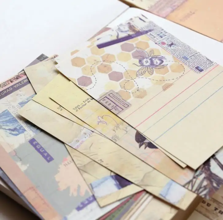 18 листов/упаковка бумажные прозрачные ретро обои для скрапбукинга|Визитки| |