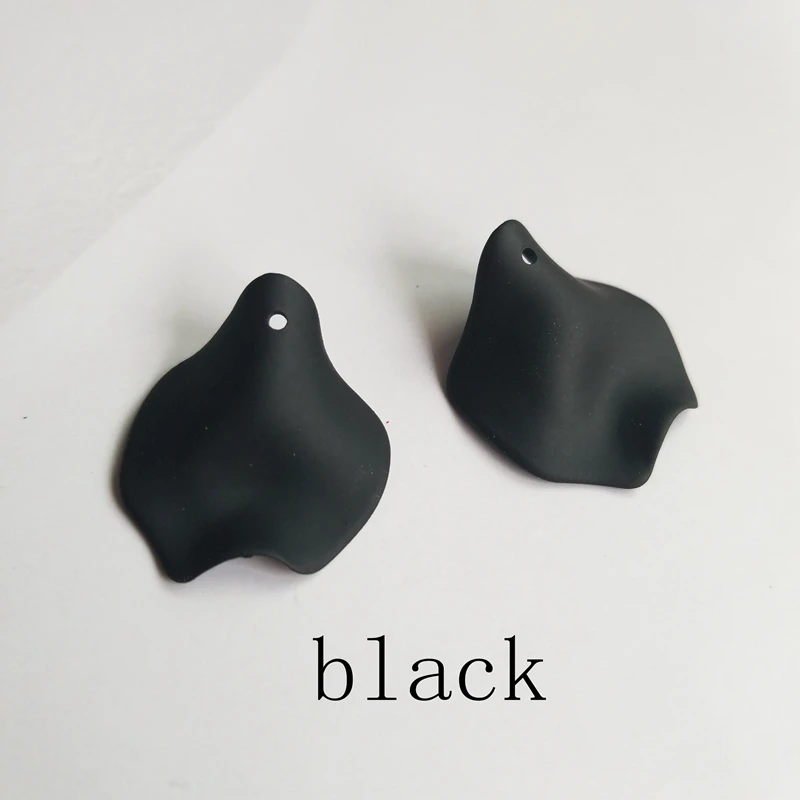 22-black DIY ручной работы Весна цветок серьги материал Расширенный чувство лепестки Мода темперамент серьги кулон аксессуары - Цвет: 22-black