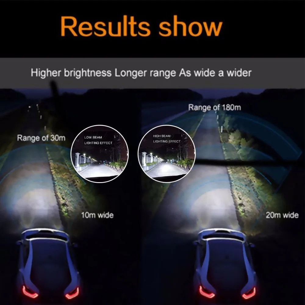 2 * High End CanBUS светодиодный авто лампы фар с чипом CREE XHP50 для H4 H7 H8 H9 H11 9006 9005 Hi Lo