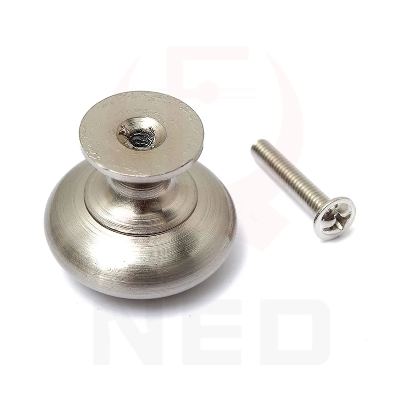 Брэндовая ручка для кухонного шкафа из твердого сплава и цинка круглая 3 размера