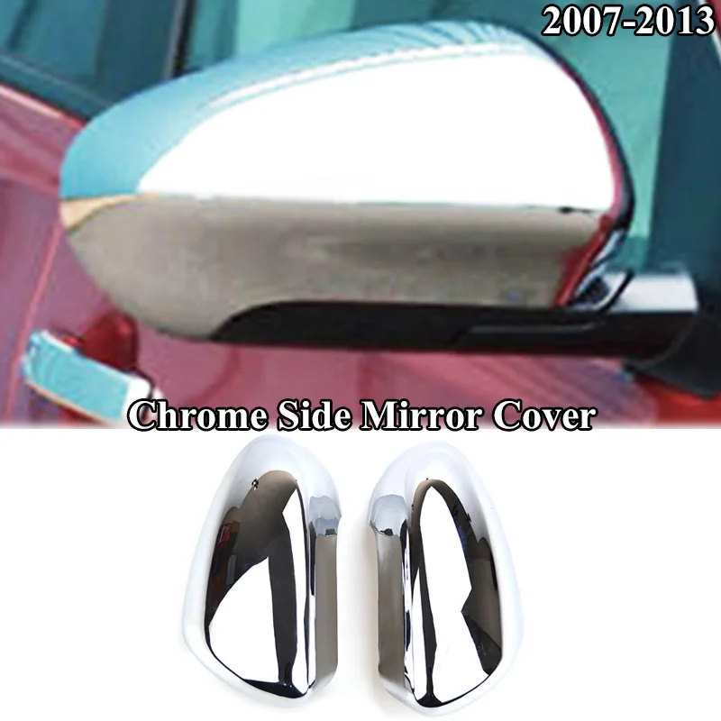 Side Mirror Для Nissan Qashqai J10 2007 2008 2009-2013 хромированный передний задний противотуманный светильник дверная чаша ручка боковое зеркало Накладка аксессуары - Цвет: Side Mirror