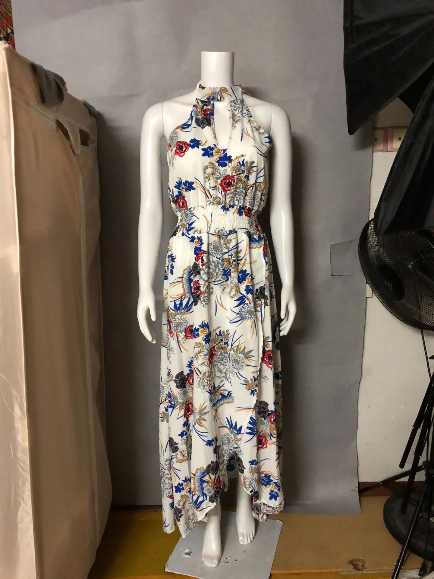 Женское шифоновое платье-макси с цветочным принтом | Женская одежда