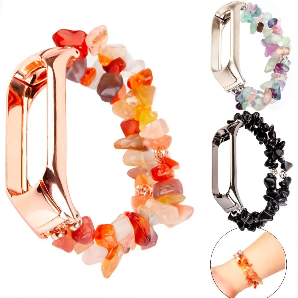 Женский браслет сменные часы ремешок для браслета на запястье Xiaomi Mi band 3/4