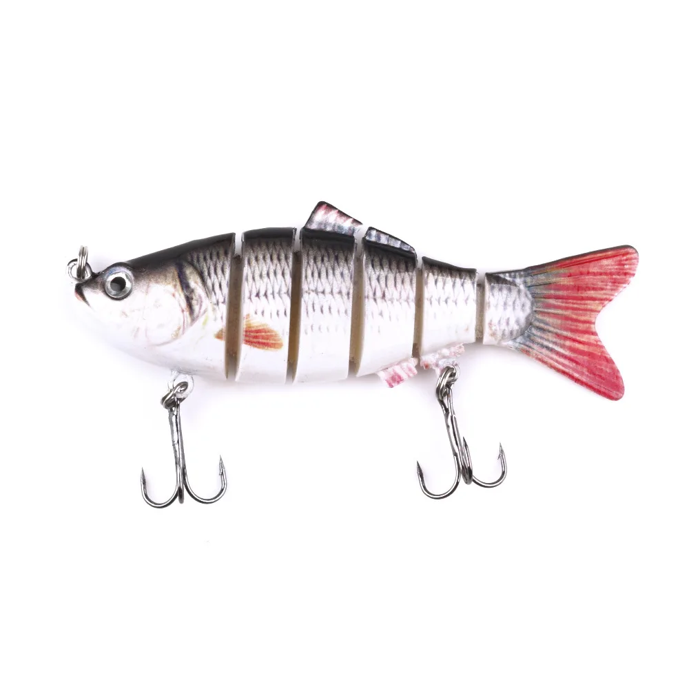 1PCS 10CM 20G Fishing Wobblers Crankbait 6 Segments Swimbait Lure Bait with Artificial Hooks Tackle | Спорт и развлечения
