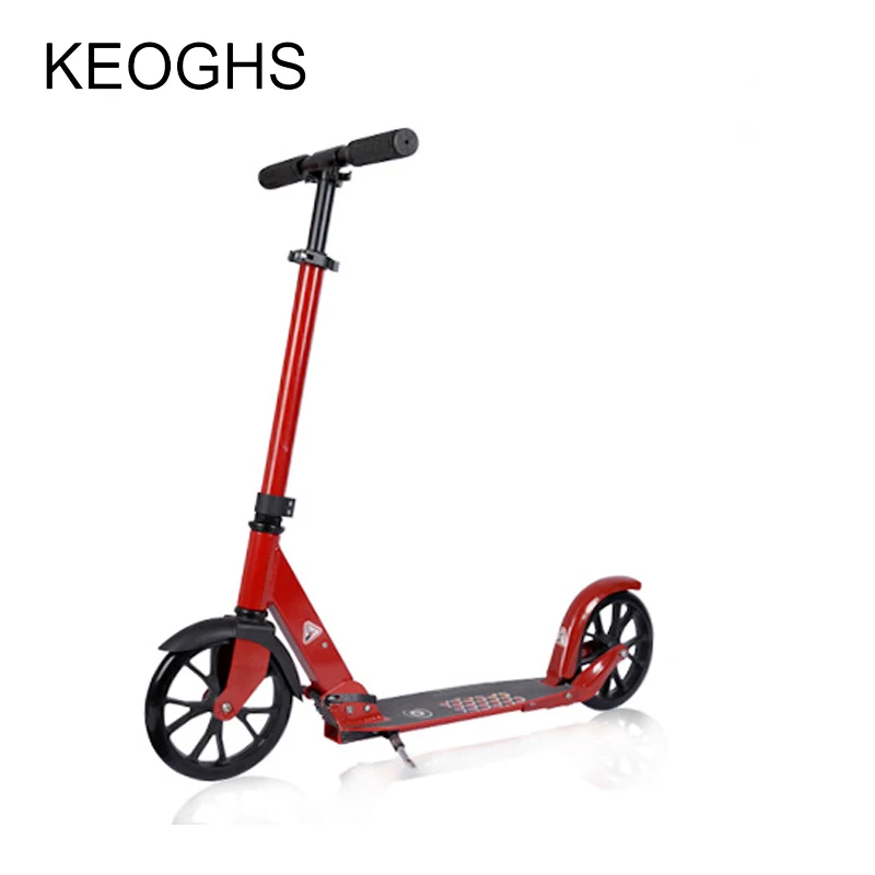 New Model Kick Scooter For Adult Adjustable Height child Foldable Scooters All aluminum 20 CM 2 PU wheels | Спорт и развлечения