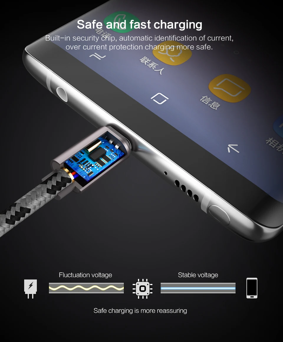 PZOZ Type-C кабель для Samsung S9 note 9 Huawei p10 p20 Pro pocophone f1 Xiaomi mi 8 mix 2s A1 A2 type-c Быстрая зарядка usb c
