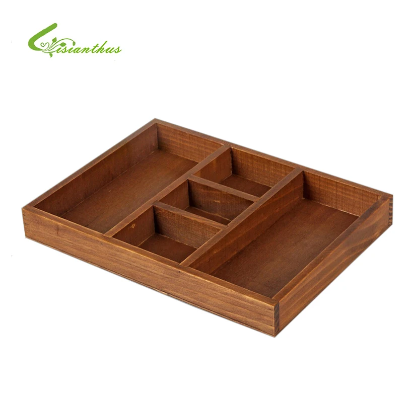 Винтажный стиль домашняя коробка для хранения натуральная Деревянная открытка