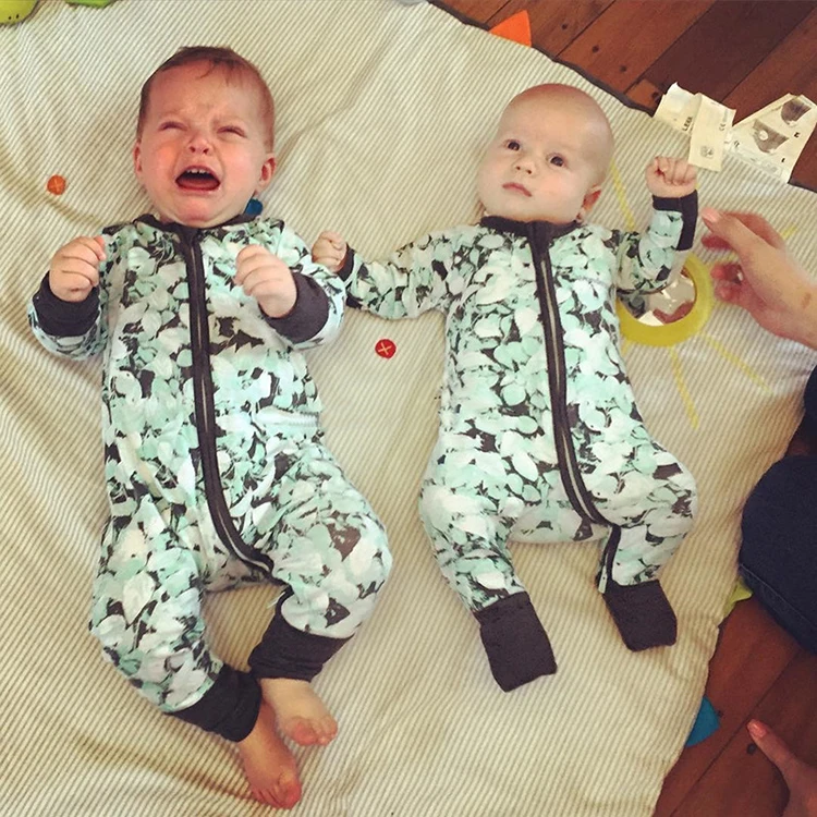 Детские комбинезоны для новорожденных Длинные рукава Комбинезон Весенняя