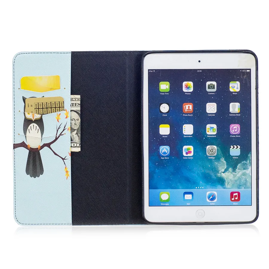 Для Apple Ipad Mini 1 2 3 чехол Tablet 7 9 дюймов раза Стенд флип бумажник тонкий кожаный Капа
