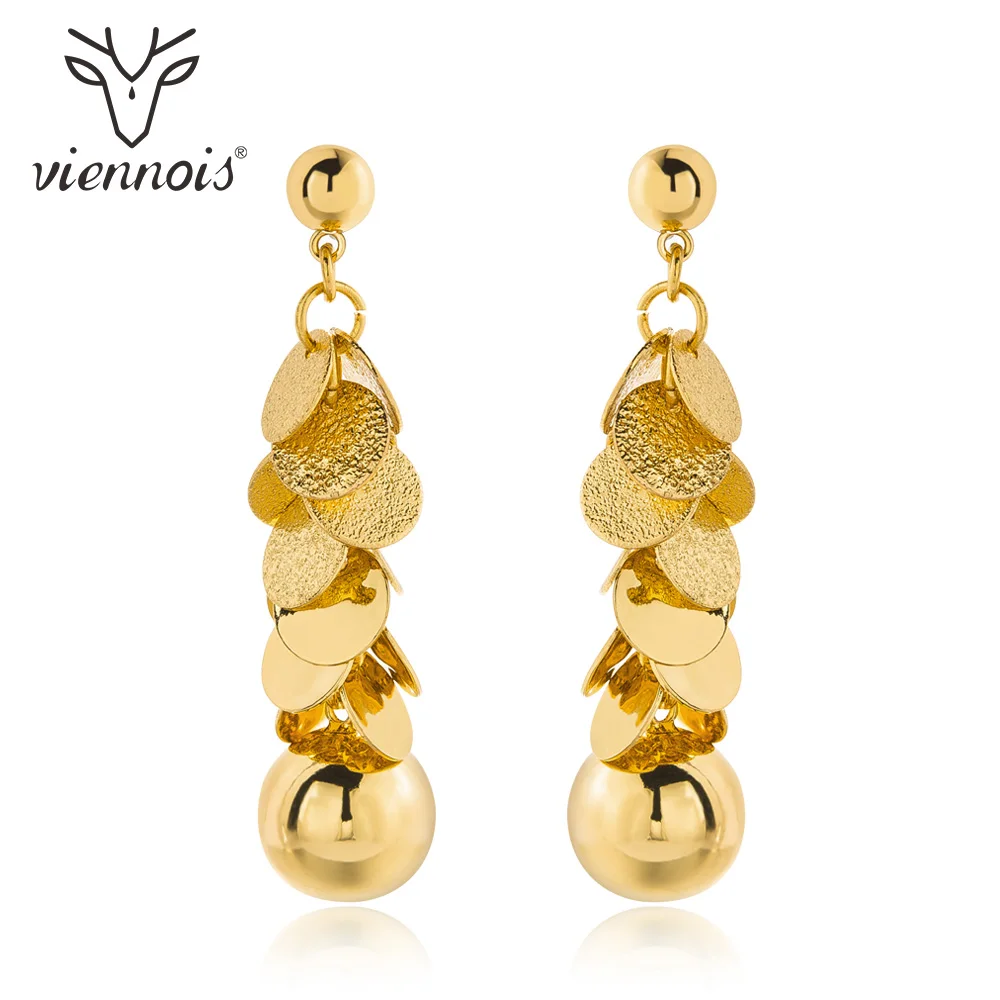 Viennois Висячие серьги для женщин круглые серьги-кисточки женские свадебные украшения