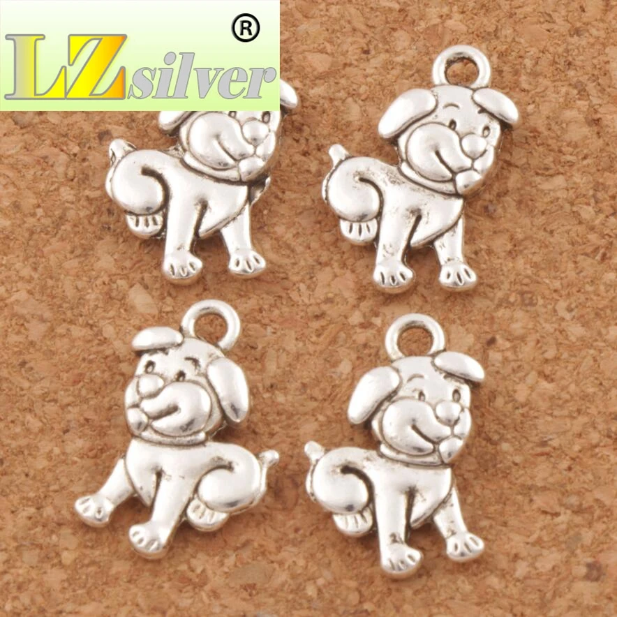 

Tummy Dog Spacer Charm Beads Pendants 11.5x16.8mm 200pcs zinc alloy Bronze Jewelry DIY L116