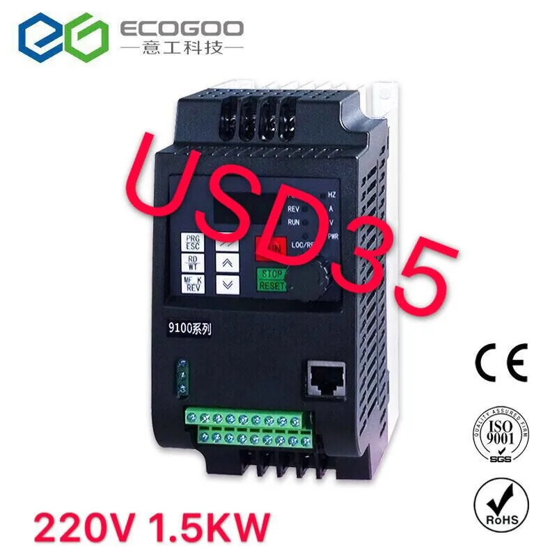 0.75 kw,1.5kw ,2.2kw, 3kw 220v AC Frequency Inverter single phase input 3 phase output ac drives /frequency converter