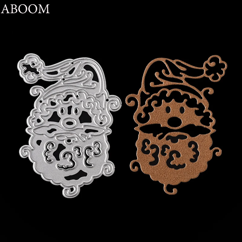 ABOOM 1 шт. металлическая сталь Рождество Санта Клаус резки штампы трафарет для