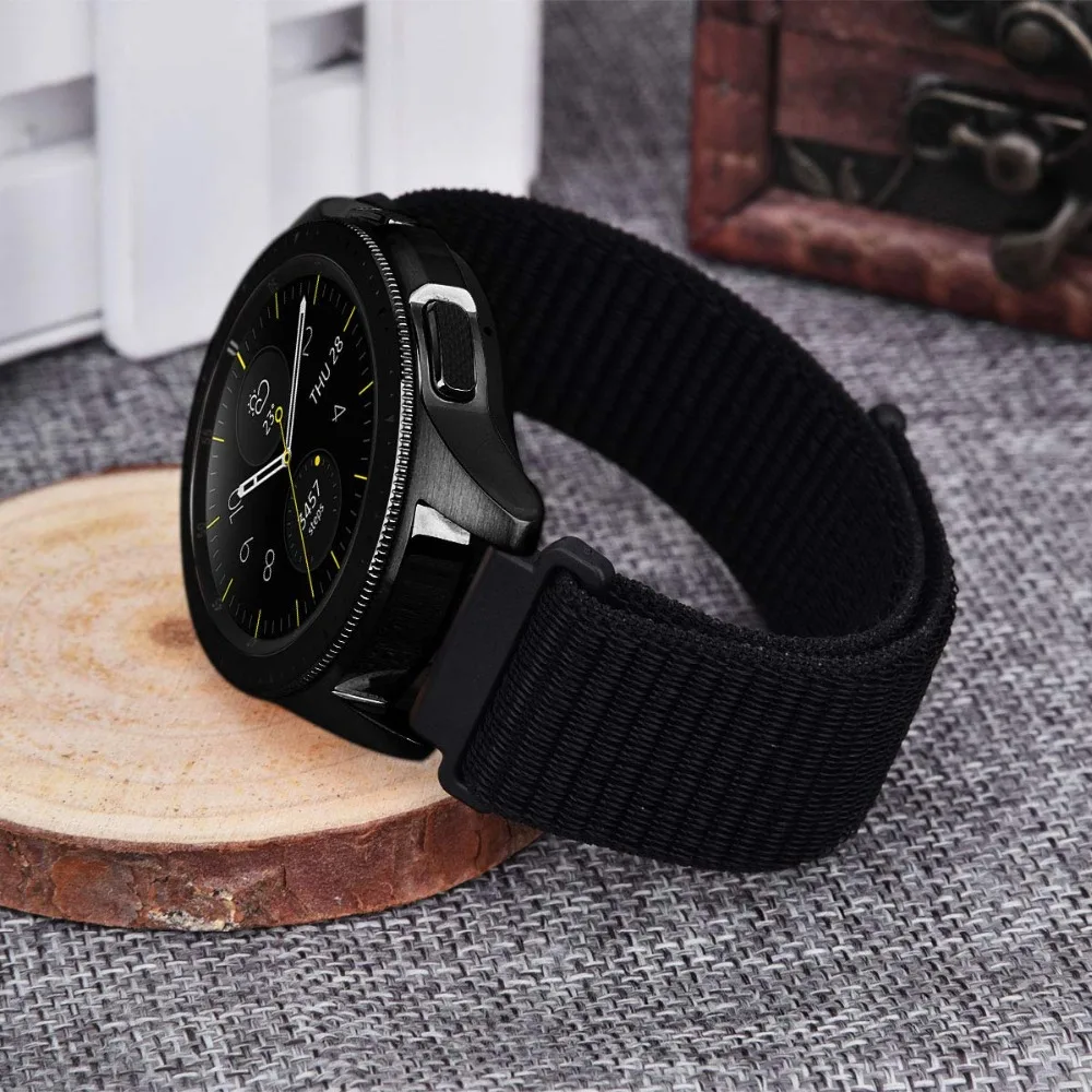 20 мм 22 мм нейлоновый ремешок для спортивных часов для samsung Galaxy Watch Active 46 мм 42 мм магнитный браслет для huawei Watch GT браслет