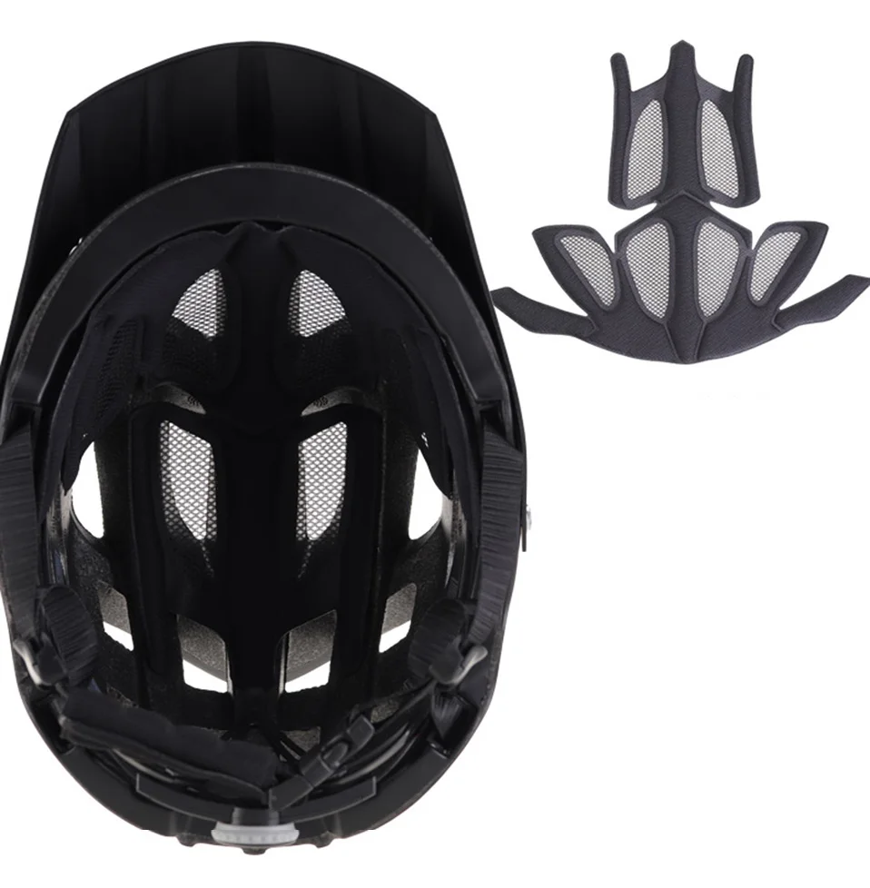 Велосипедный шлем матовый черный велосипедный шлем с визером casco ciclismo дышащий дорожный горный MTB CE открытый велосипедный шлем дешево Mtb
