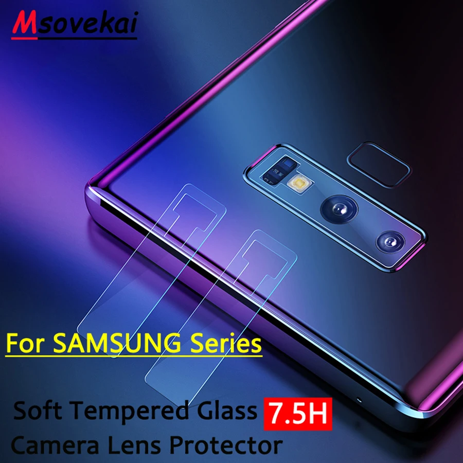 Прозрачное закаленное стекло для задней камеры SAMSUNG Galaxy Note9 Note8 4 5 S8 + Plus S9 S6 S7 edge