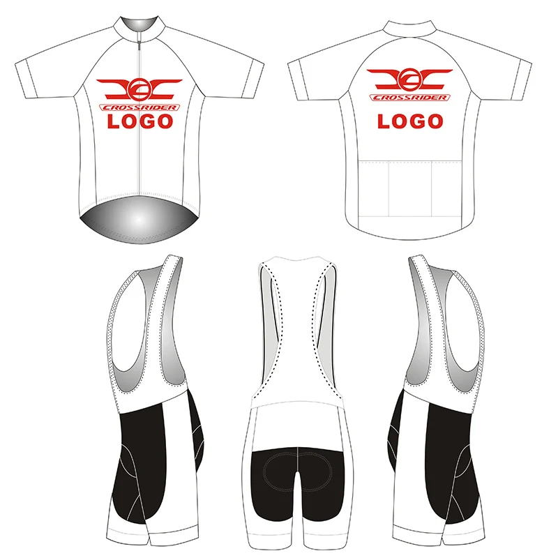 Jersey and bib pant Crossrider обычные велосипедные майки любой дизайн/размеры/логотипы можно выбрать велосипедный комплект велосипедная одежда Персонализированная велосипедная одежда - Цвет: Jersey and bib pant