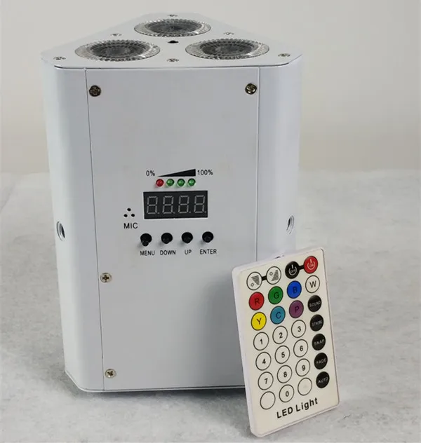 Новейшая дешевая мини вечеринка DJ Par Light 16xlot с зарядным чехлом батарея