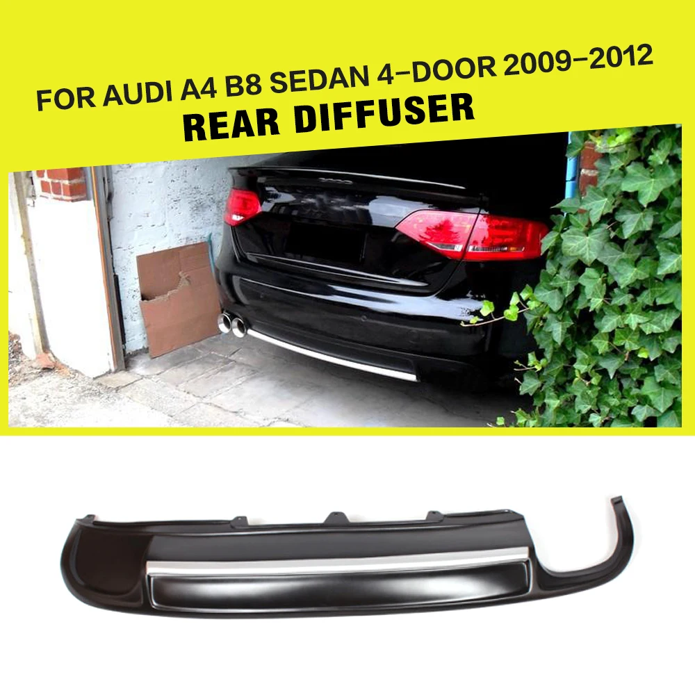 Диффузор для заднего бампера Audi A4 B8 Sedan 4 Door 2009 2012|rear bumper diffuser|bumper diffusercar rear |