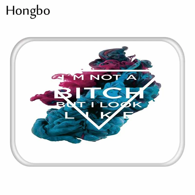 Hongbo Добро пожаловать, домашние коврики для прихожей, цветные забавные буквы, геометрический узор, фланелевые коврики, домашний декор, коврики