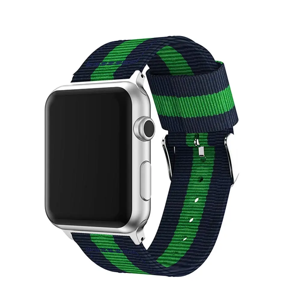 Спортивные тканые нейлон ремешок для Apple Watch серии Группа 1/2/3/4 42 мм 38 мм браслет для я серии группа смотреть 4 40 мм 44 мм аксессуар
