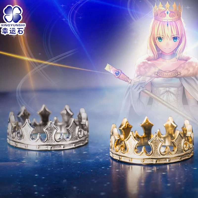 Костюм Saber Корона кольцо для женщин S925 Серебряное ювелирное изделие Fate/Grand Order FGO