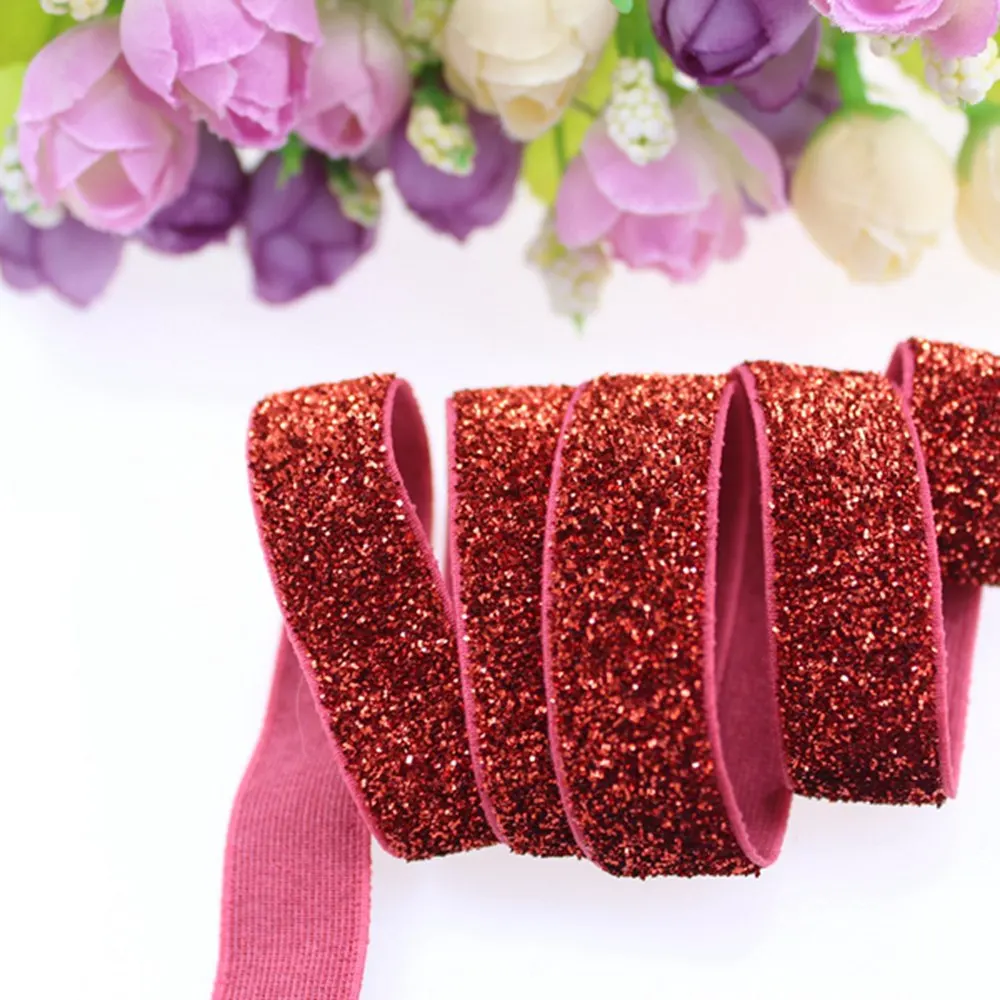 

Замороженный Блестящий эластичный для аксессуаров, 5/8 ярдов/рулон