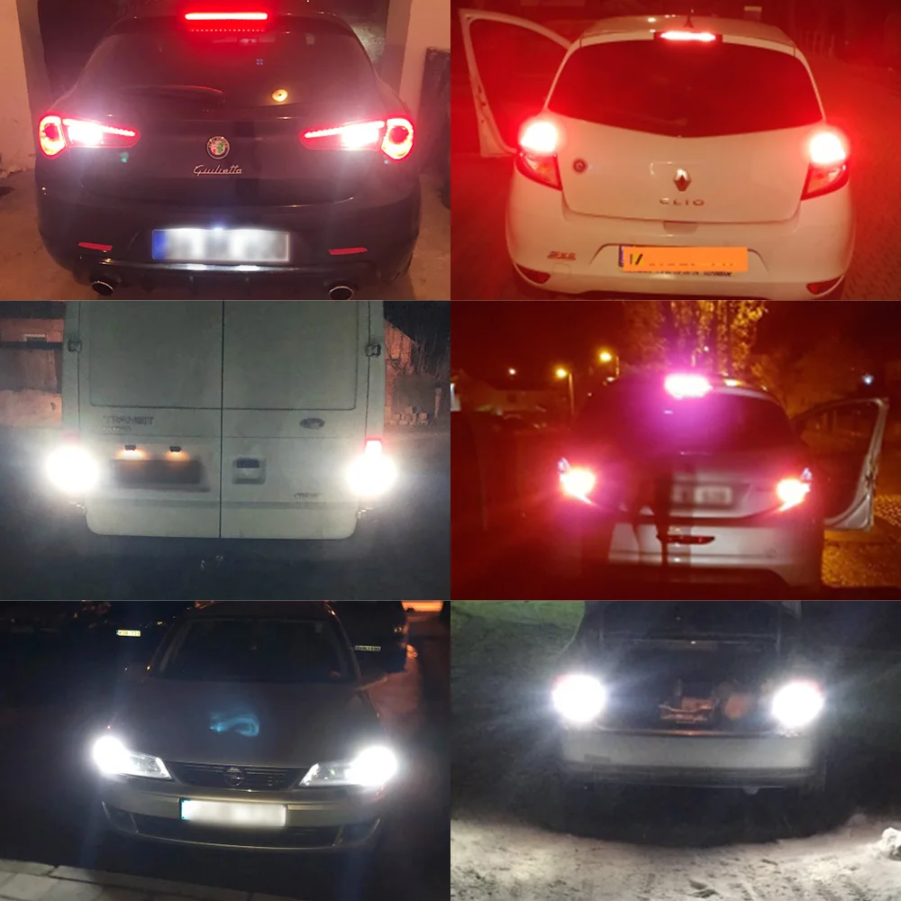 2 шт. Canbus без ошибок 1157 BAY15D P21/5 Вт светодиодный DRL Вождения LED фонари дневного света Противотуманные лампы светильник для peugeot 408 308 3008 RCZ Fiat Viaggio