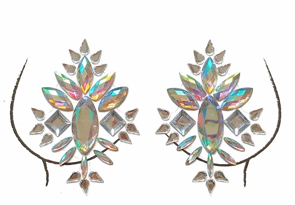 Наклейка Bindi Ручной Работы Бохо и Племенной Стиль тела Декор стикер можно наклеить на самоклеющиеся драгоценные камни грудь наклейка на сосок