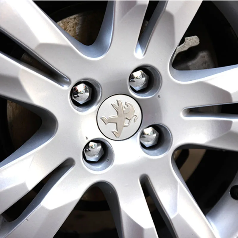 16 шт./группа хромированная крышка колеса из АБС пластика для Peugeot 206 207 301 307 308 408 508