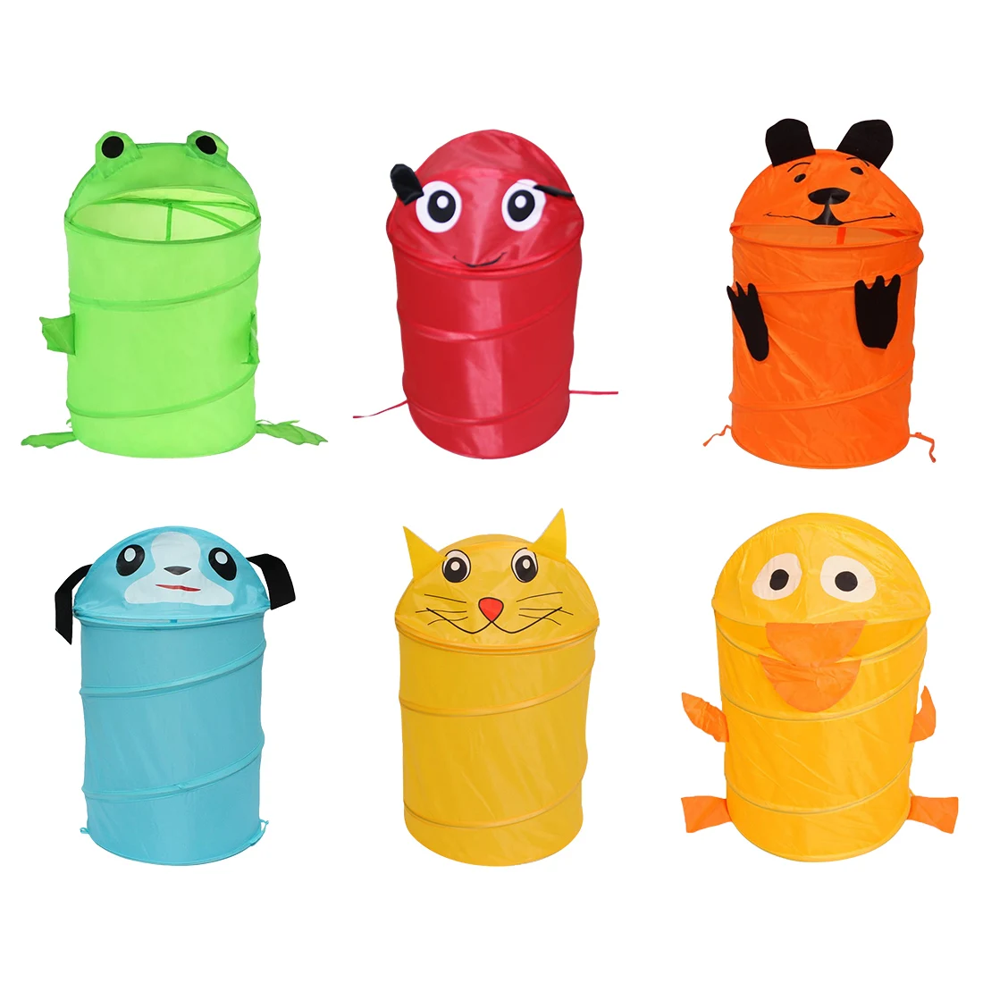 6 Styles Cute Laundry Basket dirty clothes hamper Folding Cylinder Storage Bucket big capacity waterproof Toy Box Organizer | Дом и сад