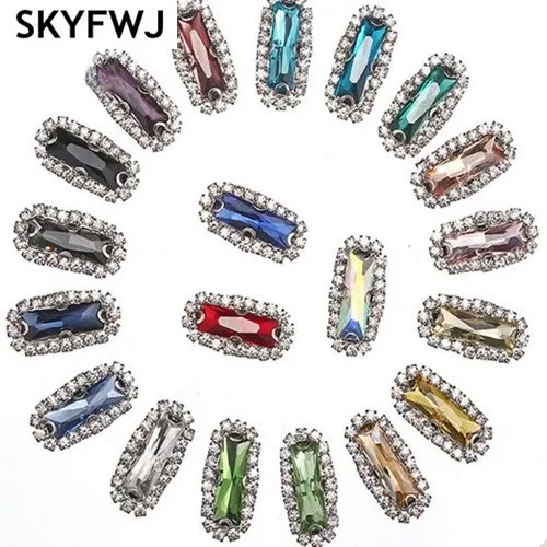 5x10 мм 5x15 другие цвета хрустальное стекло пришивное камень с белым K/золотым