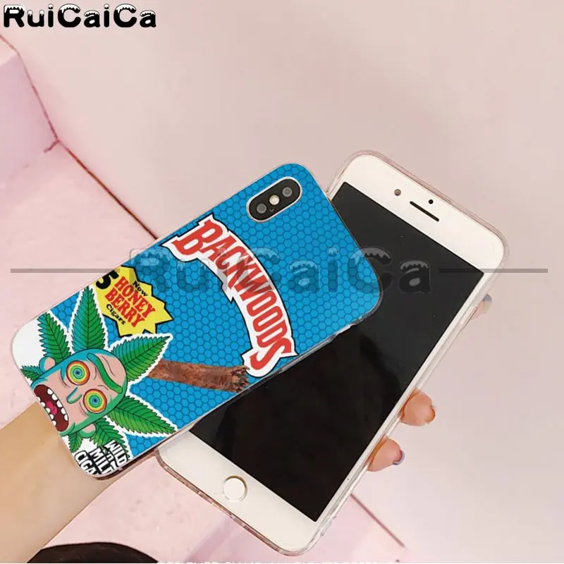 A6 RuiCaiCa Рик и Морти backwoods медовые ягоды сигары Новинка мягкий чехол для телефона для Apple iPhone 8 7 6 6S Plus X XS MAX 5 5S SE XR - Цвет: A6