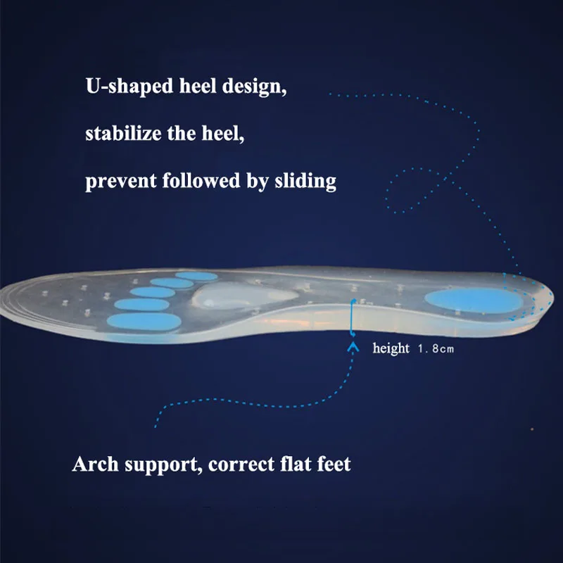Полностью прозрачные силиконовые стельки высокого качества уход за ногами для