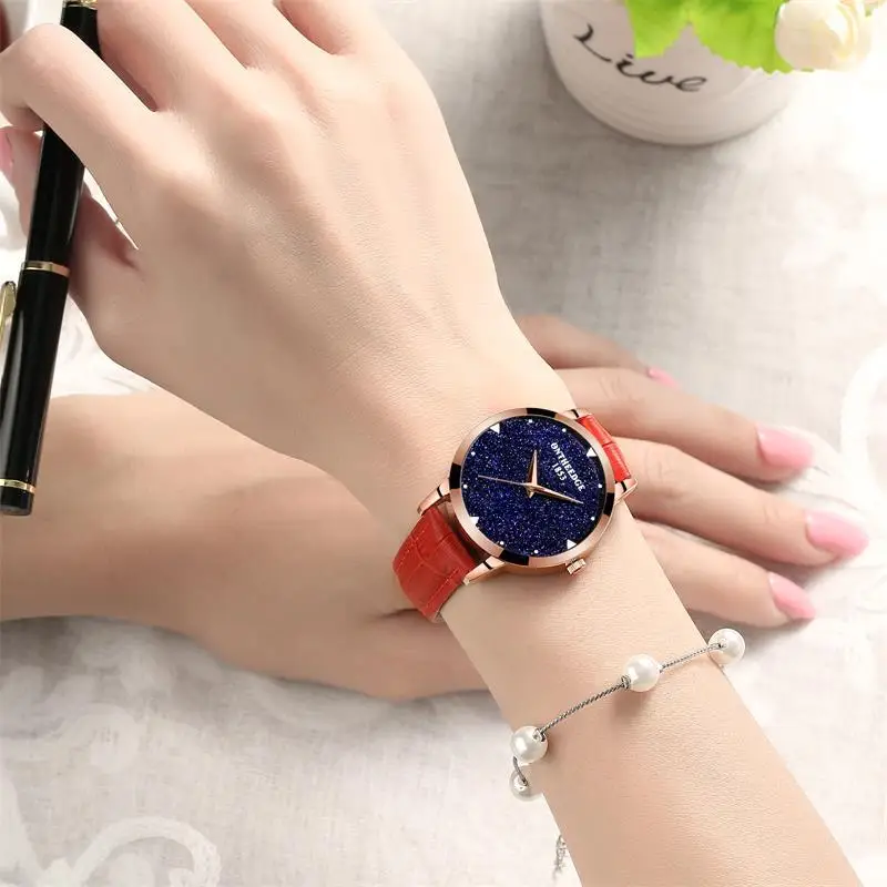 Женские наручные часы ONTHEEDGE роскошные брендовые кварцевые Relogio Feminino Montre Femme|montre