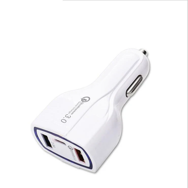 Автомобильное зарядное устройство quick charge 3 0 type-c для samsung s9 QC3.0 быстрое 3USB телефона