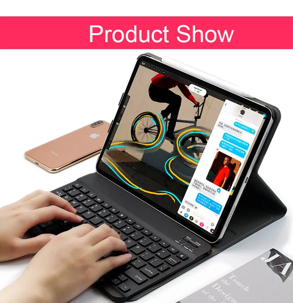 WOWCASE клавиатура для iPad Pro 11 чехол Магнетическое умное Беспроводной Bluetooth клавиатура для iPad 11/12. 9/9. 7 дюймов чехол s Беспроводной клавиатура
