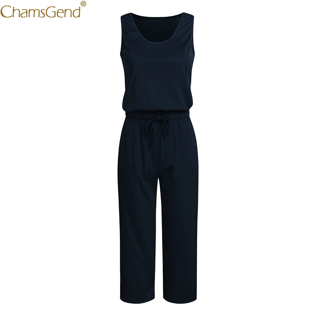 Черный комбинезон женский большого размера элегантный однотонный эластичный