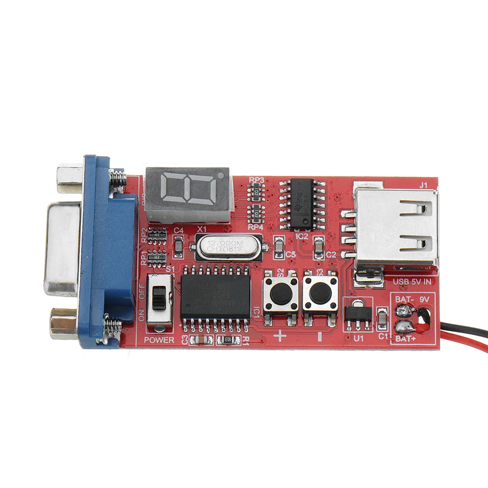 Портативный генератор сигналов VGA DC 9 В модуль тестового ЖК экрана с 15 различными