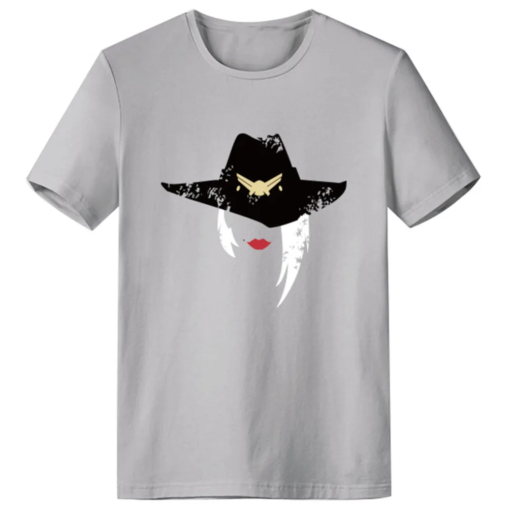 OW Эш косплей футболка для взрослых Для мужчин летняя детская одежда с О образным