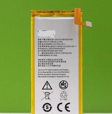 

li3823T43P6HA54236H 3.8V 2400mAh For ZTE Blade X5 Battery