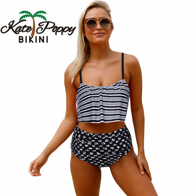 2018 Для женщин купальный костюм с пуш-ап Большие размеры Винтаж танкини